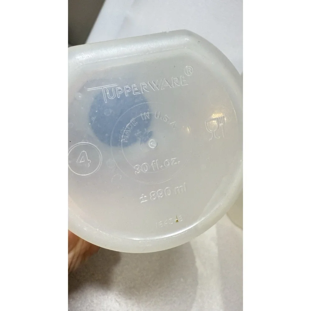 3-Tupperware Modular Mates Round Storage Container 1607-2, 1607-4,‎ 1606-16